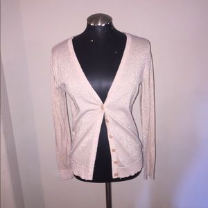 Light pink sparkly cardigan